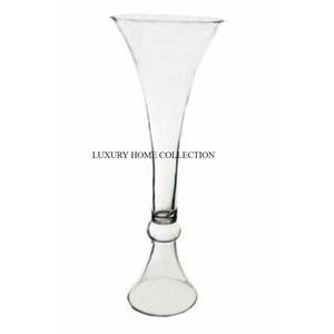 Conception Standard Or Poli Table Top Fleur Trompette Grande Taille Métallique Moderne Vase À Fleurs Pour Une Utilisation Intérieure Et Extérieure - Product Image 4