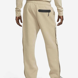 Pantalons de survêtement pour hommes, logo personnalisé, haute qualité, vente en gros, coton, polyester, cargo, ample, ample, empilé, coupe slim, évasé, pantalon de sport - Product Image 2