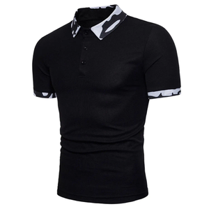 Polo informal con botones para hombre, Camiseta de punto con sublimación de tela de algodón suave, cuello vuelto, Polo de Golf para hombre - Product Image 1