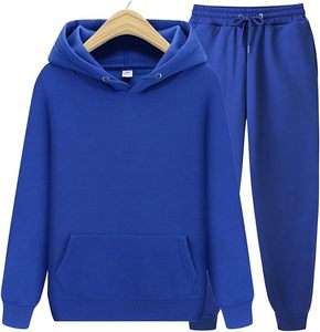 ชุดวอร์มใส่วิ่งใส่สบายๆใส่ได้ทุกเพศกางเกงมีฮู้ดติดโลโก้ไม่เหมือนใครสีทึบแฟชั่นสำหรับฤดูหนาว - Product Image 1