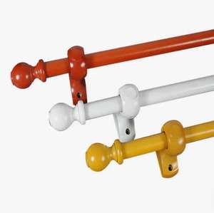 Precio de fábrica, barras de cortina de madera gruesa de teca para decoración del hogar - Product Image 4