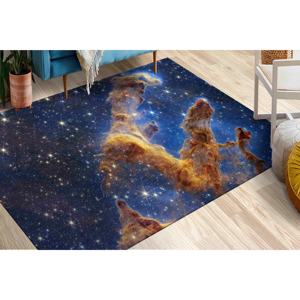 Alfombra Pilares de la Creación: Alfombra estampada con vista del telescopio James Webb de la NASA, con superficie suave. - Product Image 1