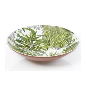Grand bol de service en bois de manguier en métal de haute qualité Décoration intérieure Meilleure vente en résine émaillée blanche à l'intérieur - Product Image 4