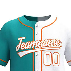 Conjuntos de camisetas de béisbol transpirables con estampado Digital de botón completo personalizado para hombres/mujeres/jóvenes/niños, ropa deportiva personalizada, números de nombre del equipo - Product Image 3