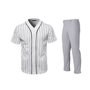 Uniforme de base-ball personnalisé en Polyester, nouveau Style, coupe régulière et coutures de qualité supérieure, ensembles d'uniformes de base-ball - Product Image 4