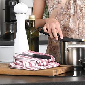 Serviette de golf en coton tissé uni 200 GSM, séchage rapide, logo personnalisé, vente en gros, serviette de nettoyage automobile, fabricant OEM ODM - Product Image 3