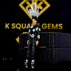 Colgante de Hip Hop Personalizado para Niños y Hombres con Foto 3D en Esmalte y Moissanita, Plata 925 - Product Image 6