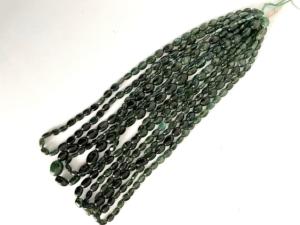 Turmalina azul indicolita natural, piedras pulidas en 6 hebras, natural, para la elaboración de joyería fina, piedra preciosa - Product Image 3