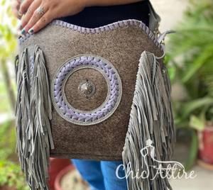 กระเป๋าสะพายคาดลำตัวหนังกลับโลหะหนังกลับขอบหนังกลับแบบปรับแต่งตามต้องการ - Product Image 1