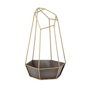 Jardinière à tenture murale en métal noir de qualité supérieure Design élégant et durable Idéal pour la décoration intérieure de la chambre, du salon, de la cuisine ou du bureau - Product Image 1