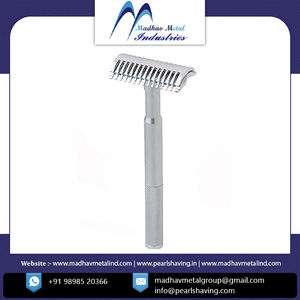 Maquinilla de afeitar de seguridad abierta torcida de la mejor calidad, mango de aluminio, maquinilla de afeitar clásica de oro rosa disponible a buen precio - Product Image 2