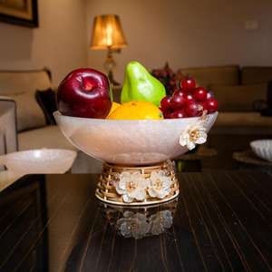 Premium Handmade Resin Bowl with Gold Foil Artistic Epoxy Centerpiece for Living Room or Dining <b>Table</b> Display for Bulk Export - Product Image 2