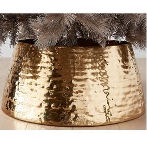 Metal hierro galvanizado acabado árbol Collar redondo en forma de nieve hombre impreso galvanizado árbol de Navidad Collar hogar jardín decoración - Product Image 4