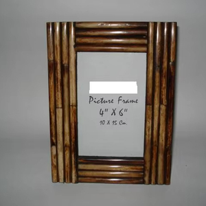Eco Friendly Natural Bamboo <b>Photo</b> <b>Frame</b> 4x6 Inch Handcrafted Rustic Wooden Picture <b>Frame</b> For Home Decor Tabletop Desktop - Product Image 1