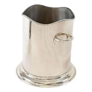 Cubo de hielo de Metal niquelado de alta calidad, contenedor de bebidas impreso con logotipo personalizado para enfriador de champán, chapado personalizable - Product Image 3