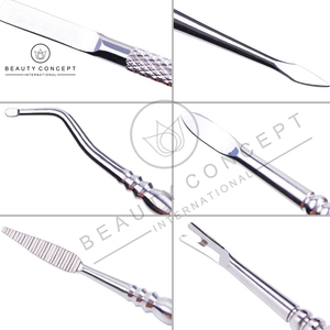 Instrument professionnel de soin des cuticules, pousse-cuticules et nettoyeur à double embout pour une préparation de manucure raffinée et l'entretien des cuticules - Product Image 3