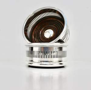 Luxury Stainless Steel Nickel Plated Eco-Friendly Axiom Brand <b>Bottle</b> <b>Coaster</b> Dining Table Home Bar Kitchen Decor Accessories - Product Image 5