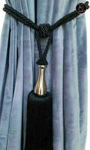 Sujetadores de Cortinas con Pompones Hechos a Mano para Decoración del Hogar y la Sala de Estar, Soportes de Cortina de Tela Suave con Pompones, Accesorios Decorativos - Product Image 6