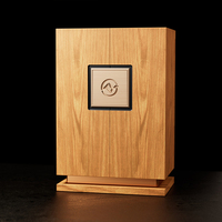 Caixa de Presente de Luxo em Madeira com Porta Dupla, Tamanho Personalizado, Embalagem de Madeira de Alta Qualidade para Garrafa de Whisky e Vinho