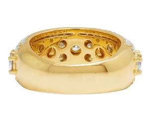 Personalizado VVS Moissanite Diamond S925 Anillo de plata esterlina Hip Hop Iced Out Band para hombres - Product Image 5