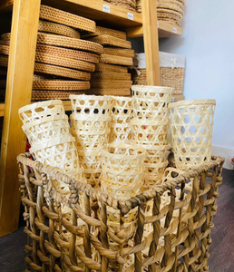 Porte-gobelet en bambou naturel de haute qualité Produit écologique fabriqué au Vietnam pour les fêtes et autres occasions Prix raisonnable - Product Image 2