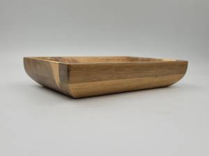 Huhipro modèle 01 plaque rectangulaire en bois d'acacia plateau de service de couleur naturelle antidérapant écologique pour la vie intérieure et extérieure - Product Image 3