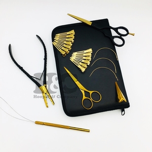 Nouvelle extension de cheveux Mini Kit personnalisé couleur en acier inoxydable pince durable longue durée maison Salon utiliser Logo personnalisé outils - Product Image 1