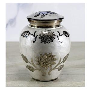 Urna Funeraria de Cerámica y Metal Hecha a Mano, con Tapa Segura, para Recuerdo Funerario y Uso en Entierros, Disponible para la Venta - Product Image 3