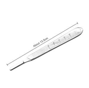 ด้ามมีดผ่าตัดแบบใช้ซ้ำได้ # 3 # ด้ามมีดผ่าตัดสแตนเลส 4 ชิ้น สำหรับคลินิกและโรงพยาบาล - จำหน่ายส่งจำนวนมาก - Product Image 3