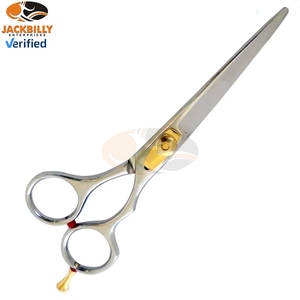 Ciseaux de barbier professionnels Jackbilly Enterprises, en acier inoxydable ultra-affûté, pour gauchers, 28 dents, précision pour cheveux - Product Image 3