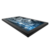 Caja metálica de tamaño pequeño personalizada de fábrica, pantalla táctil resistiva abierta, Monitor de caja metálica Full HD para elevador de máquina Industrial
