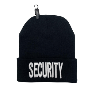 Gorro de algodón bordado Lb Security, ajustable para adultos, con patrón de letras en blanco y negro, gorro informal para exteriores - Product Image 1