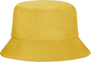 Chapeau d'équitation de seau de couleur jaune pour l'extérieur pour unisexe personnalisé impression Logo blanc plaine respirant rond filles casquettes - Product Image 3