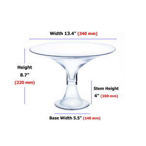 VCP1309 - ขาตั้งชามใสแบบกลาง - 14x9 - Product Image 3