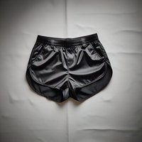 Noir 100% Nylon Pluie Randonnée Shorts Hommes Poids Léger Workout Wear Coupe-Vent Shorts Hommes Hommes Formation Coupe-Vent Shorts