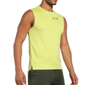 Camisas sin mangas de uso al aire libre de tela suave de secado rápido para hombres Camisetas de color personalizado de último diseño - Product Image 2
