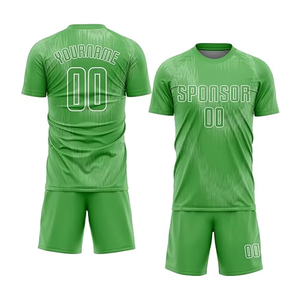 Ensemble de maillots de football sublimés fabriqués en usine OEM, concevez votre propre maillot de football avec toutes les tailles disponibles - Product Image 2