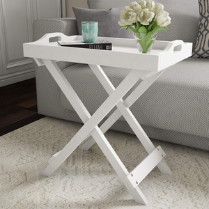 Mesa auxiliar plegable de madera natural al por mayor de fábrica de Vietnam para sala de estar OEM ODM muebles para el hogar buen precio - Product Image 5