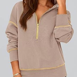 Factory Direct <b>Sale</b> Women Half <b>Zipper</b> Hoodies Latest Design Women Half <b>Zipper</b> Hoodies in Stock - Product Image 3