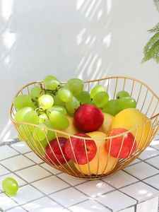 Canasta de Frutas Desmontable de Latón Estilo Art Deco para Bodas, Organizador de Almacenamiento para Cocina, Canasta Vertical para Refrigerios - Product Image 4