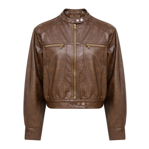 Produit en cuir véritable le plus vendu veste supérieure meilleures vestes en cuir minces pour femmes d'hiver vestes en cuir véritable de conception personnalisée - Product Image 1