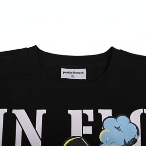 Camiseta de Hombre de Alta Calidad, 300 g/m², Corte Recortado, 100% Algodón, Estilo Urbano, Hombros Caídos, Cómoda y Transpirable - Product Image 3