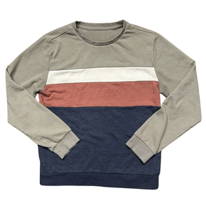 เสื้อสเวตเตอร์คอตตอนผสมหลากสีสำหรับผู้ชายเสื้อสวมหัวคอลูกเรือปักโลโก้ตามสั่งแบบ2025 - Product Image 5