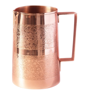 Jarra de Agua de Cobre Puro Increíble, Diseño Martillado de Alta Calidad, Jarra para Servir Agua para Restaurantes y Hoteles - Product Image 2