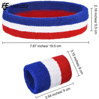 Bandeau anti-transpirant en coton avec logo imprimé sur mesure Jogging Sweat Band Sports Stretch Bandeau mince sec universel PK 100 pièces
