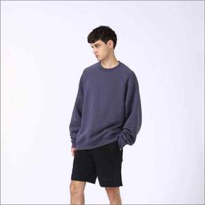 Sudadera estampada personalizada bordada 330G algodón cuello redondo ecológica Regular Fit pulóver para hombres y mujeres temporada de otoño - Product Image 3