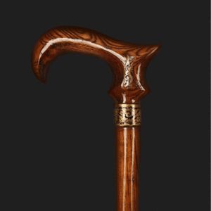 Prix HANDICRAFT Canne en bois réglable avec nœuds multiples Bâton de marche en bois solide pour les aînés par Standard International - Product Image 3