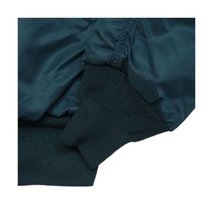 Chaquetas informales personalizadas de alta calidad para hombre Otoño/Invierno Color sólido con capucha Bomber bordado Decoración Ropa larga al por mayor - Product Image 3