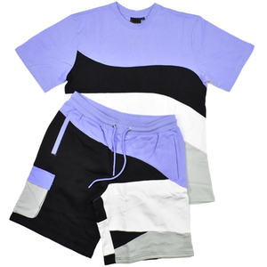 Venta al por mayor de tallas grandes de los hombres pantalones cortos de verano camisa Conjunto personalizado de algodón pantalones cortos para correr de rayas laterales Fitness estilo cargo precio de fábrica - Product Image 2