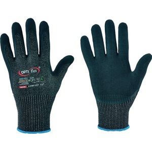 OPTIFLEX Cut-Resistant <b>Gloves</b> Size 7 Black Melange/Black EN 388 PPE Category II Comfort Fit 12-Pair Pack Raincoat <b>Type</b> - Product Image 1